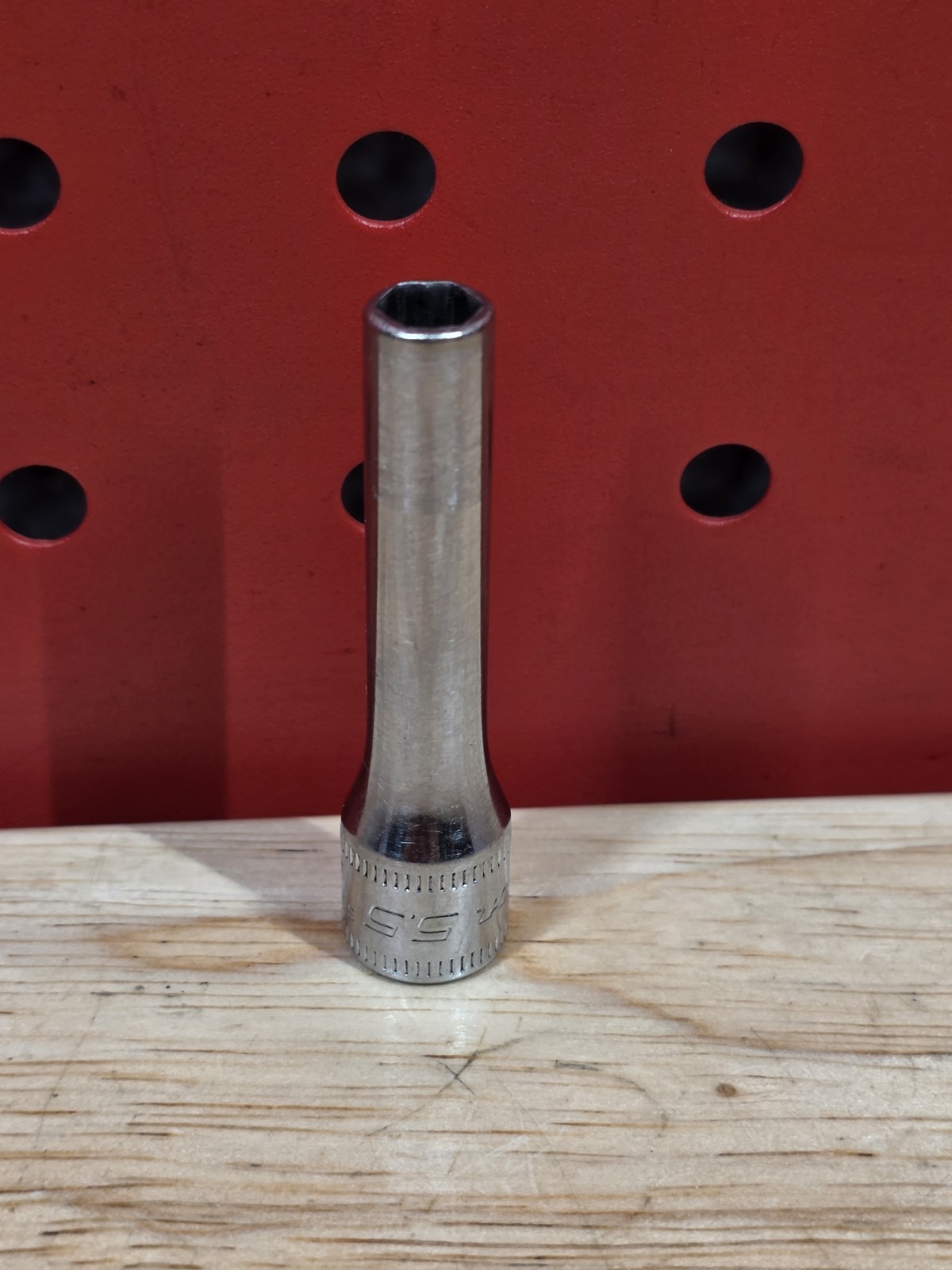 Snap-on Tools STMM5.5 5.5mm 1/4″ Drive Metric 6-Point Deep Chrome Socket USA