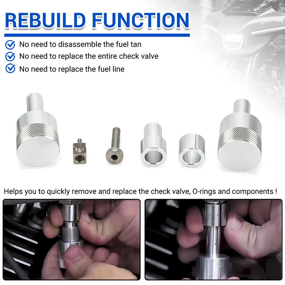 Fuel Check Valve Service Kit for MC400 and MC300 For EFI Vehicles 2001-2026
