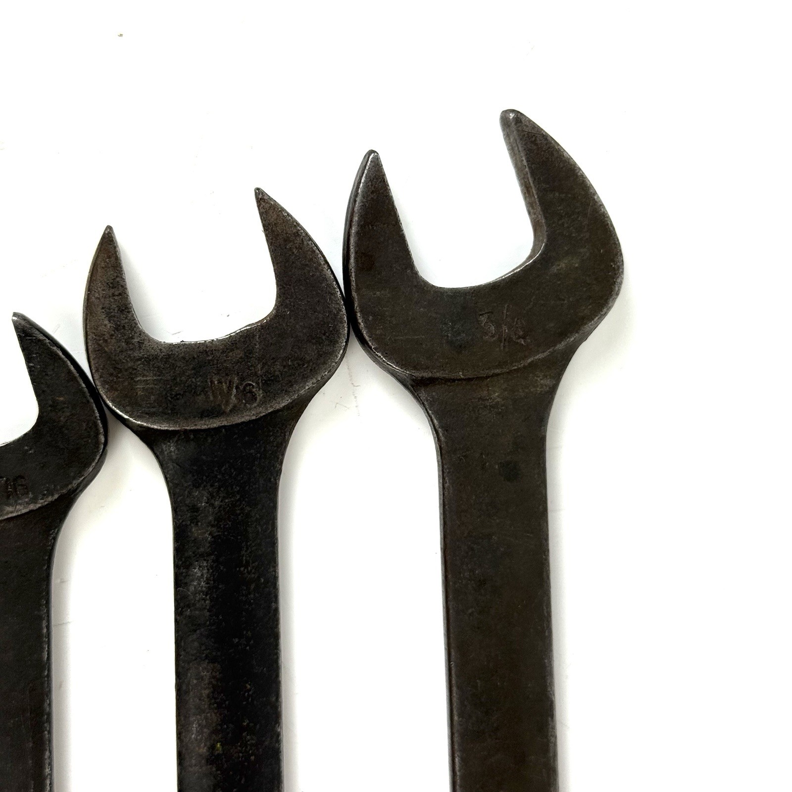 Snap-on GOEX Industrial Black Oxide SAE Combination Wrench Lot USA 4 Pc