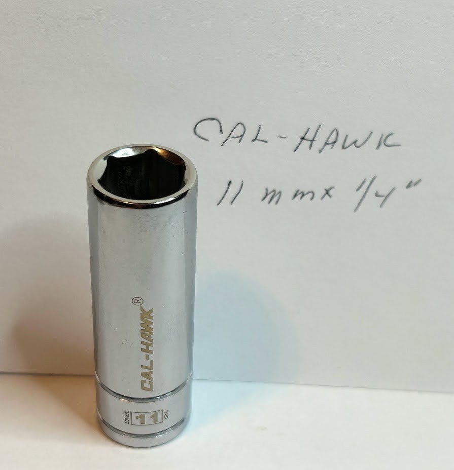 Cal- Hawk Deep Socket 11 mm x 1/4″ Dr 6Pt Free USA Ship