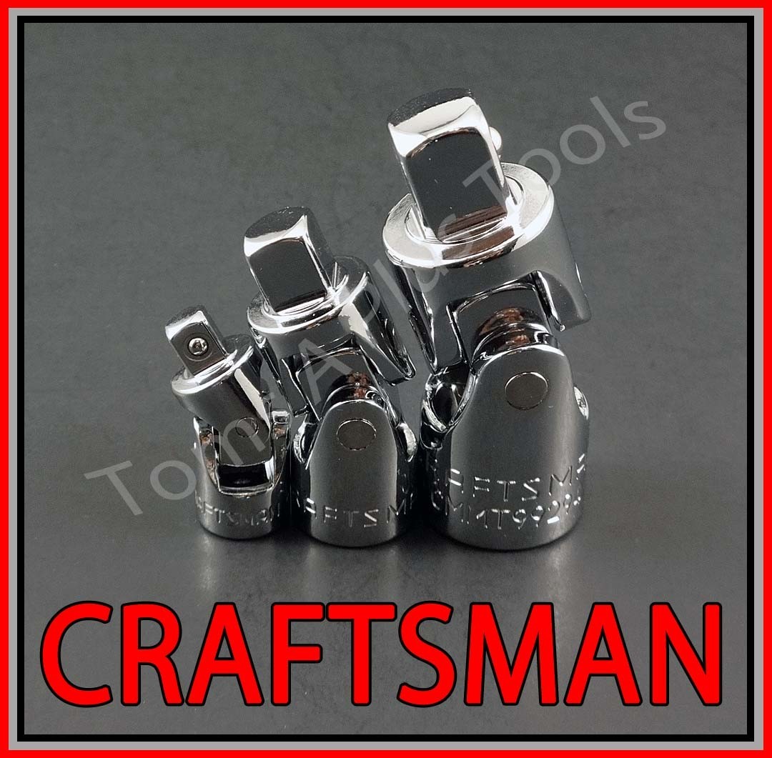 CRAFTSMAN 14pc 1/4 3/8 1/2 ratchet wrench socket extension universal adapter set
