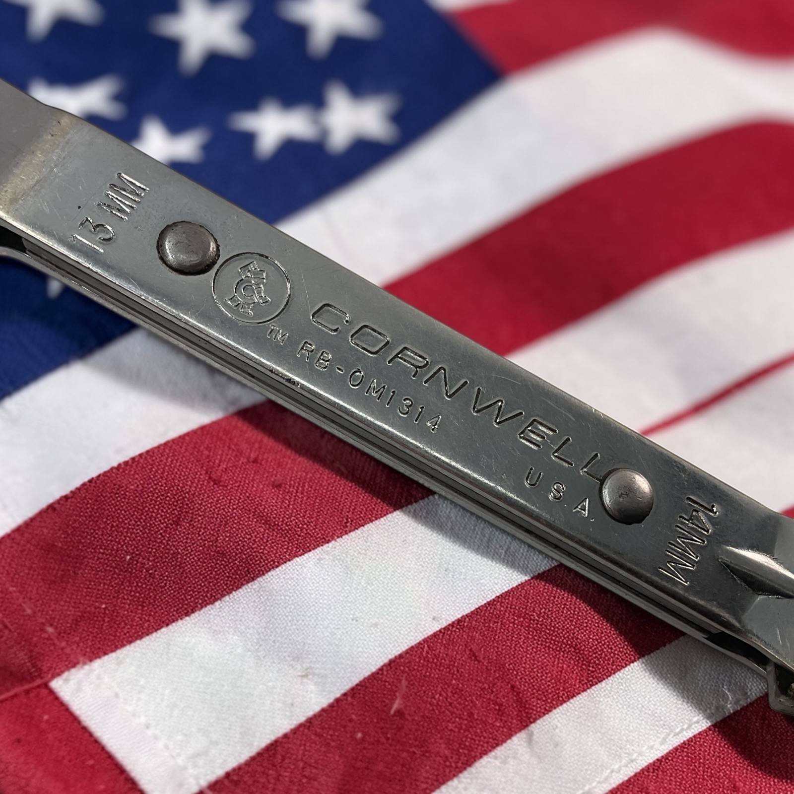 Cornwell Ratcheting Box Wrench 13mm 14mm RBOM1314 Sold As Pictured Mechanic Tool