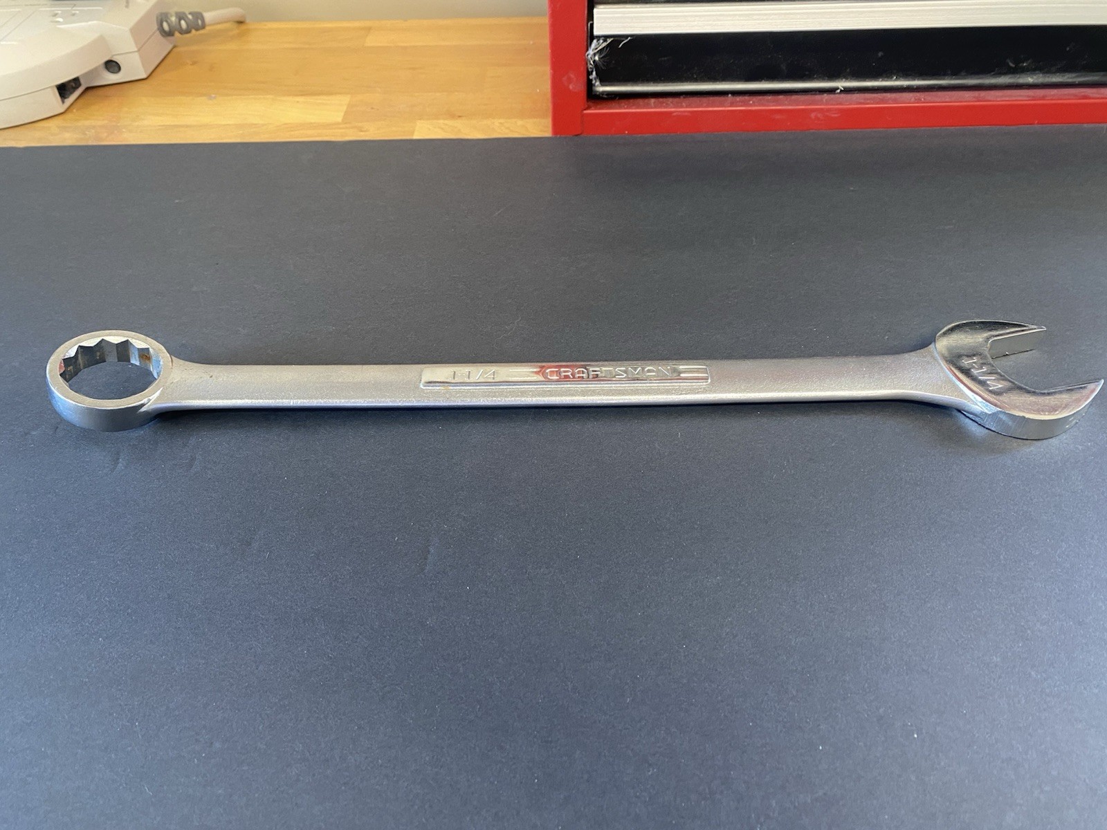 Craftsman 1 1/4” Combination Wrench, 12pt USA, PN 44708 (-V- used)