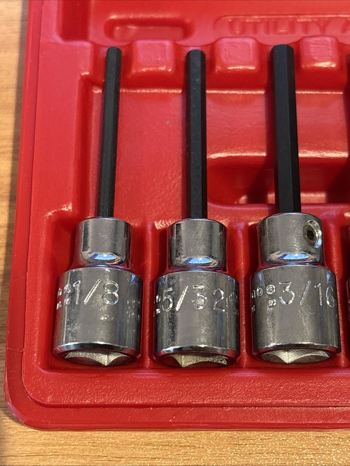 Proto 10 pc. 1/2″ & 3/8″ Drive SAE Hex Bit Socket Set 4990 & 5441 & Case 4968PB
