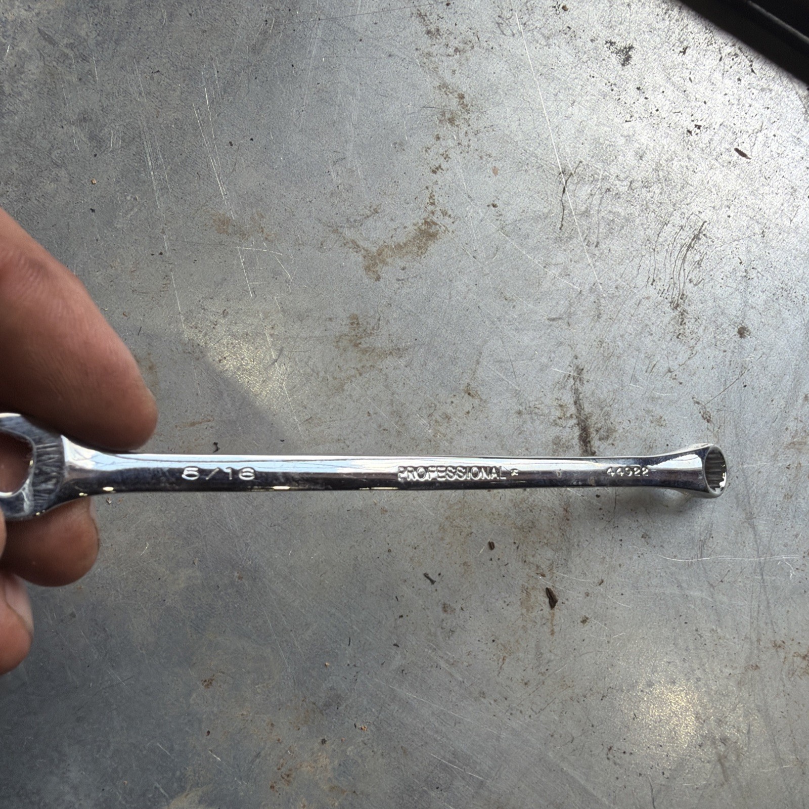 Craftsman Professional 5/16″ Combination Wrench 12pt Full Polish 44922 USA