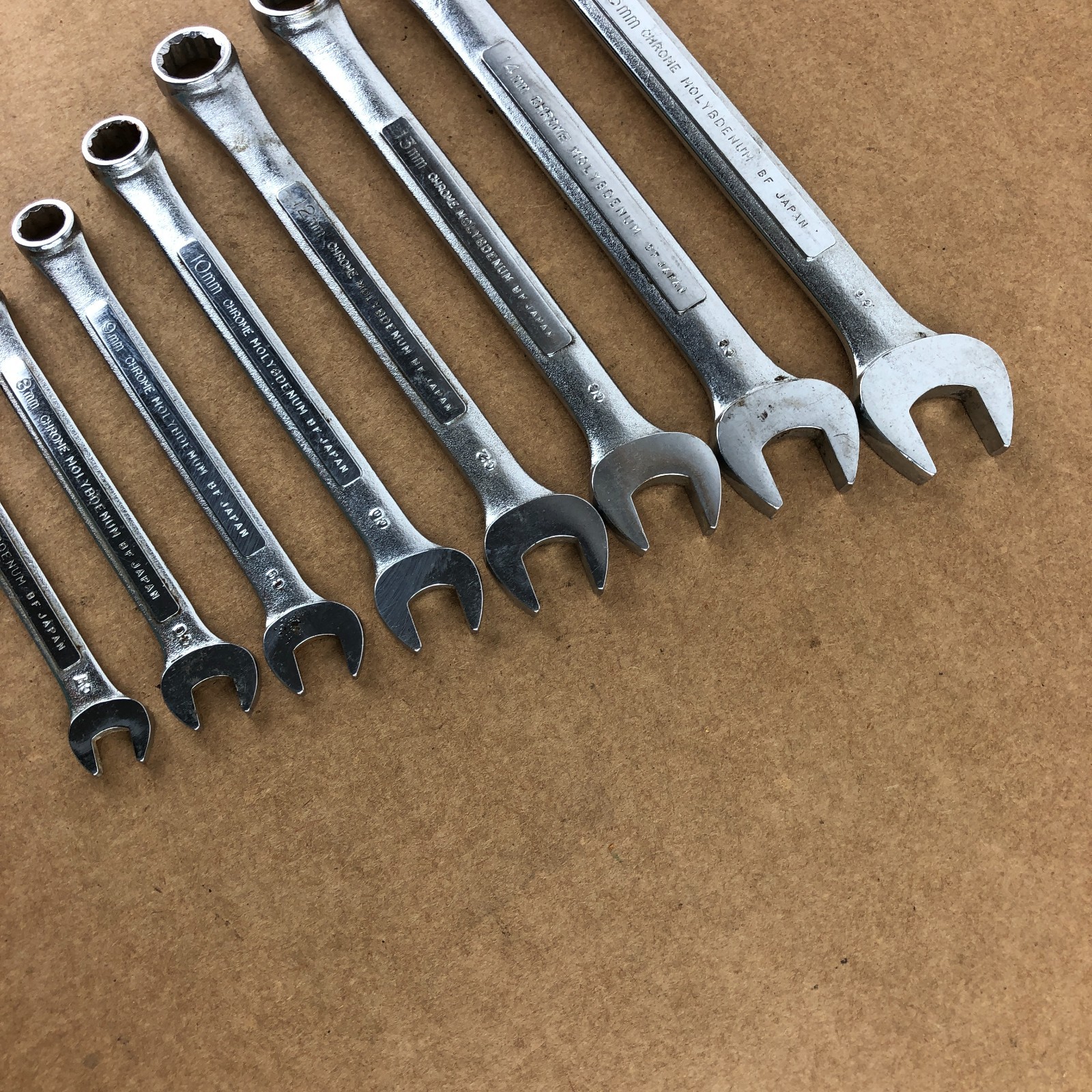 Craftsman Japan 8 Pcs. Combination Wrench Set Molybdenum BF 7mm to 16mm Metric