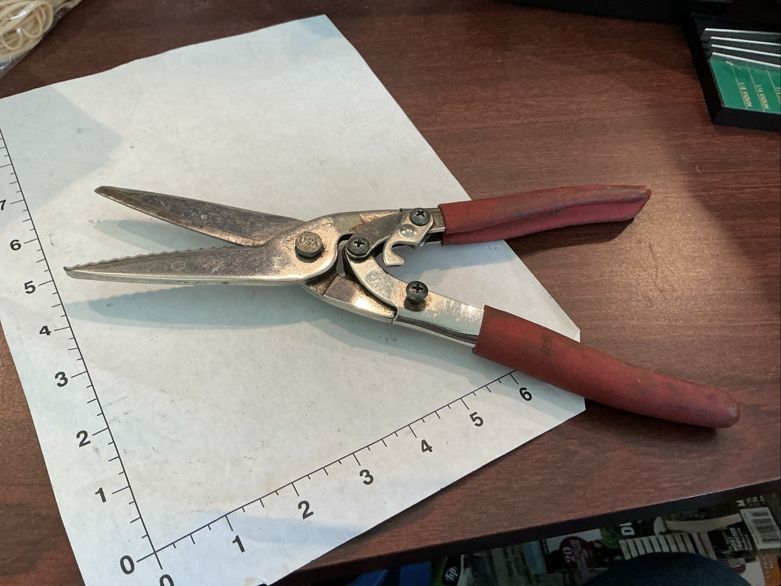 Craftsman 45466 Tin Snips Shears Sheet Metal Cutters Straight Cut Vintage USA
