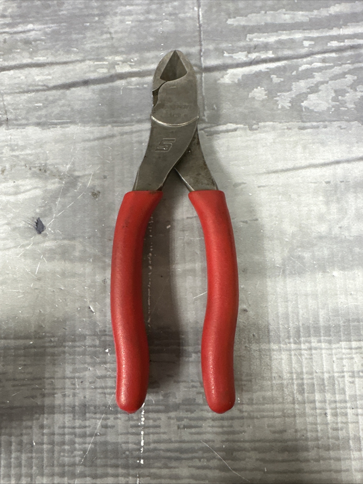 Snap-on 86ACF 6-1/2 Inch Red Grip Power Edge Diagonal Cutters