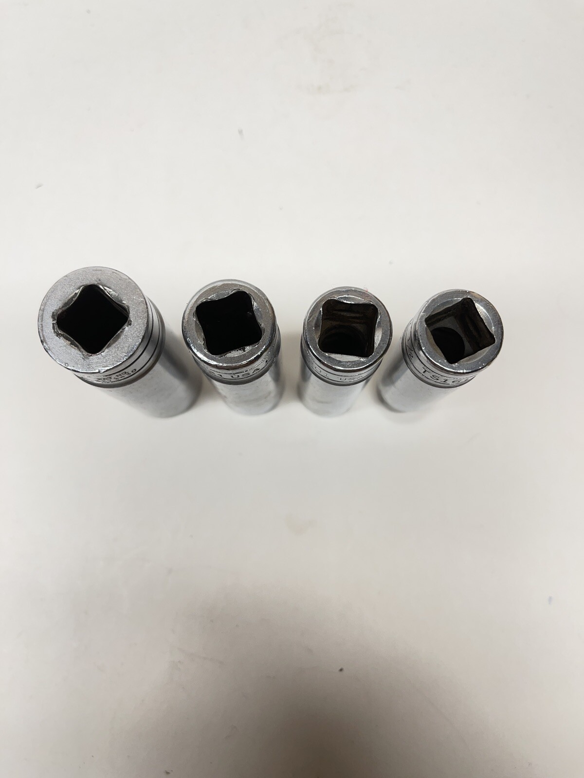 SNAP ON 1/2”Dr. 6PT Deep Chrome Socket Set TS 261, TS221, TS201, TS161