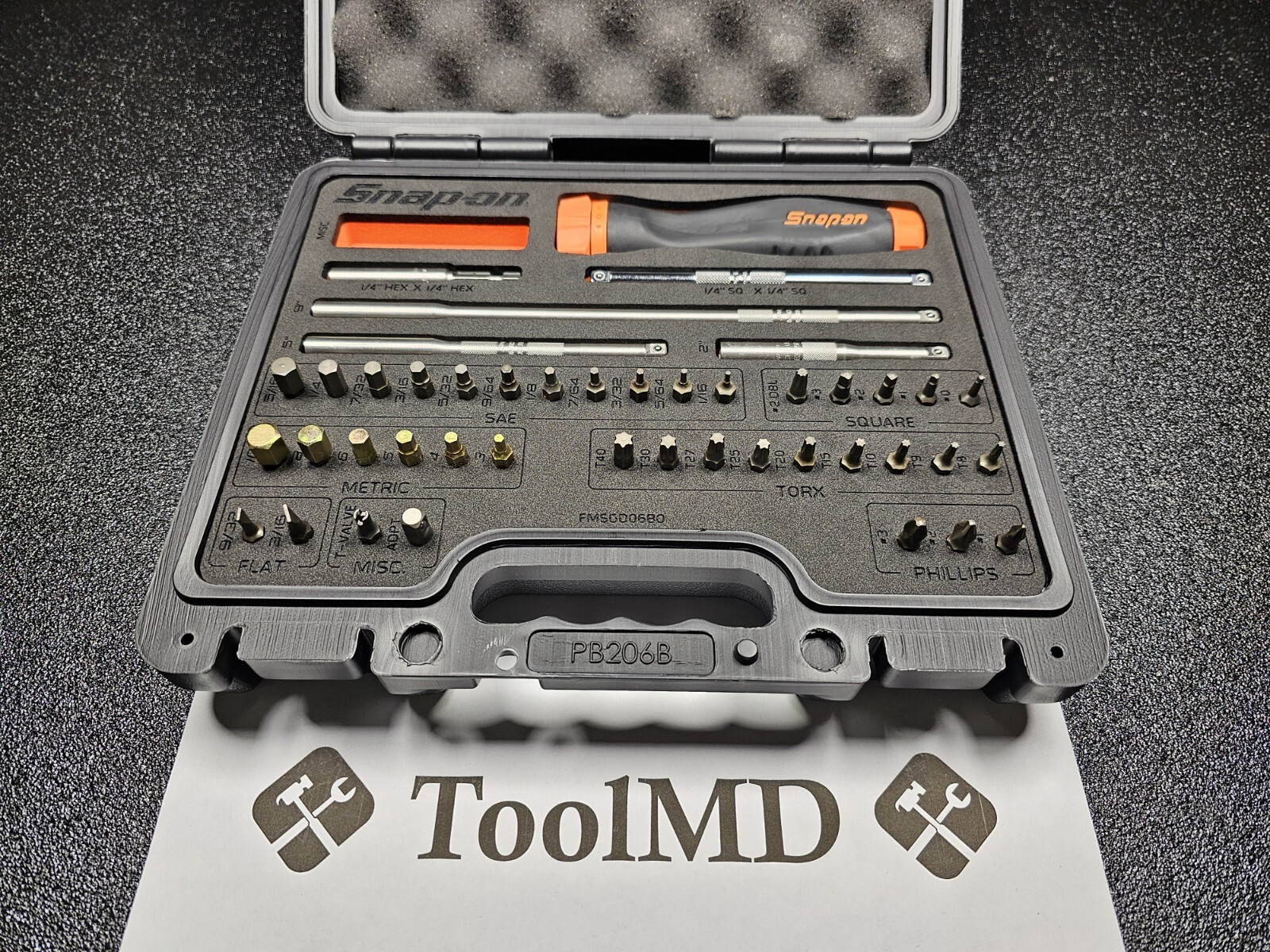 Snap-on Tools USA NEW ORANGE Ratcheting Screwdriver Master Set w/Case SGDMRC44FO