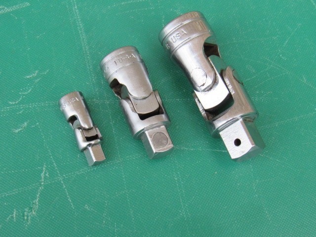 SNAP ON 103UFTS 1/4″ 3/8″ 1/2″ 3 PIECE UNIVERSAL SWIVEL JOINT SET TMU8 FU8A S8