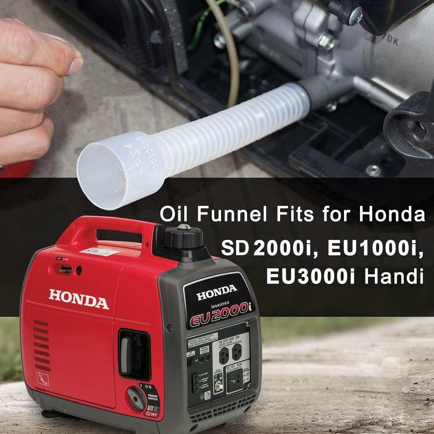 Oil Change Funnel Tube For Honda EB2800i EG2800i Transparent Mess-Free