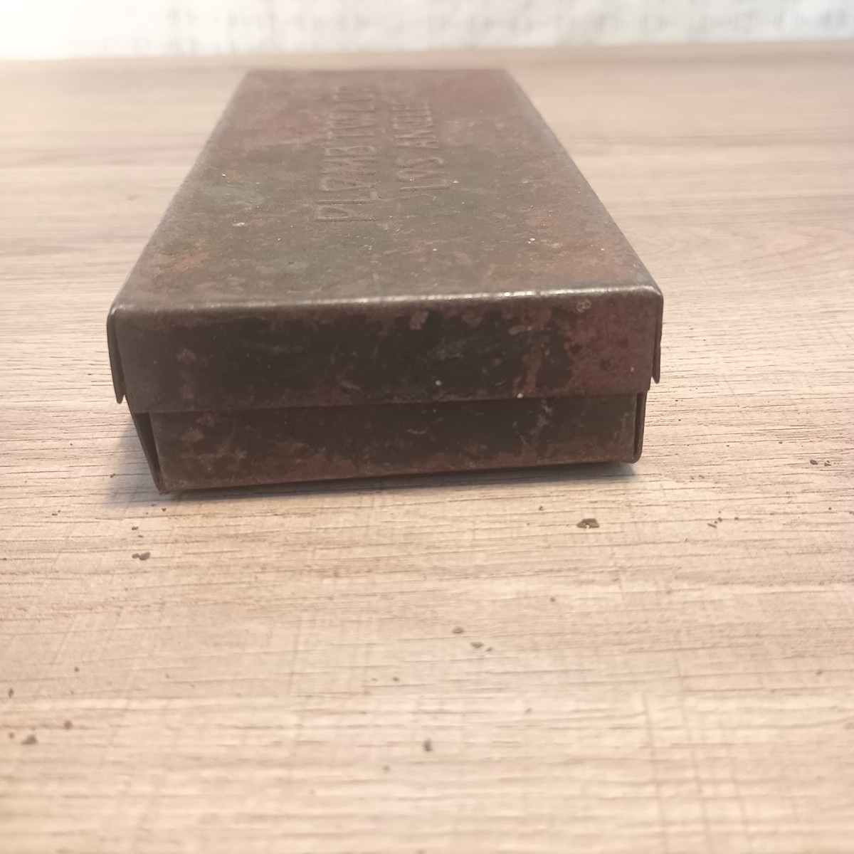 Vintage Plomb Tool Co Los Angeles Midget Socket Case Metal USA 6.5 In X 2.75 In