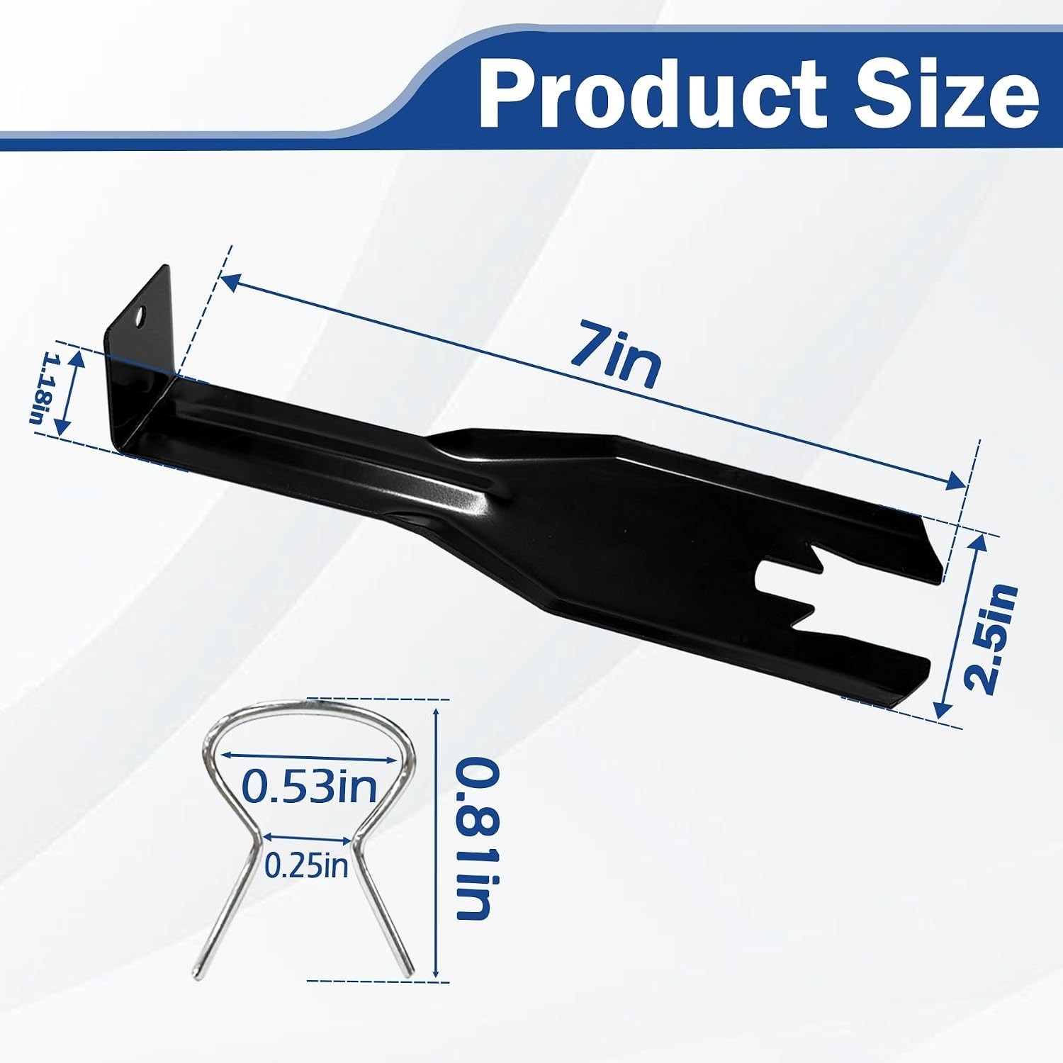 76951 Window Handle Removal Tool with 10 Window Handle Crank Fixing Clips,