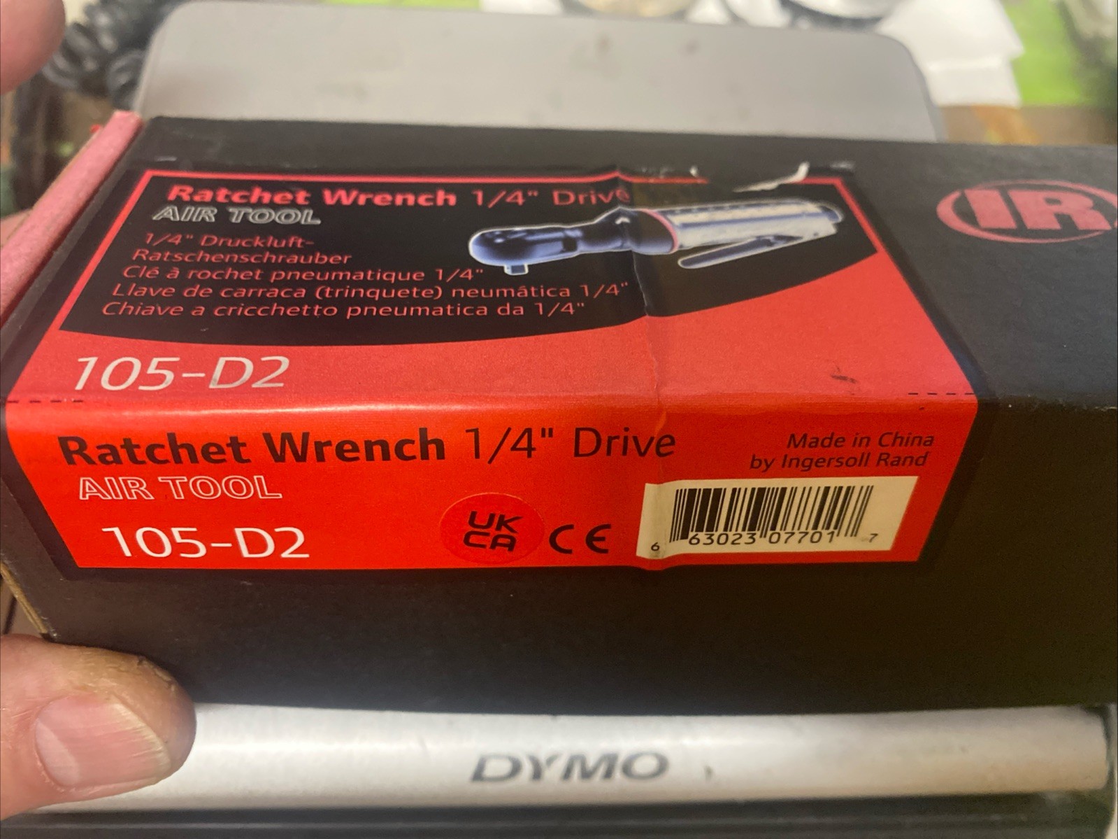 Ingersoll Rand, IR Part #105-D2, 1/4″ Drive Air Ratchet Wrench