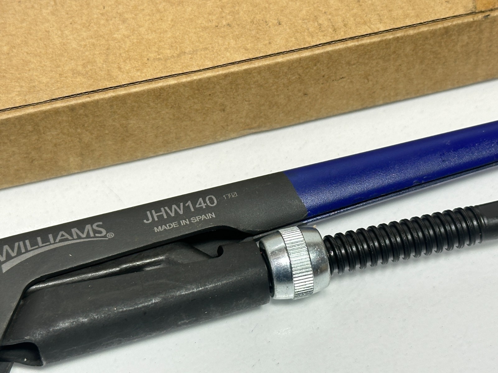 WILLIAMS Tools (SPAIN) 8″ Long Blue Grip Universal Pliers Wrench, NEW in Box