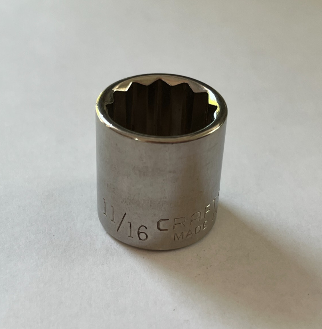 Craftsman 44336 -G- 11/16″ Socket 12 Point 3/8” Drive Made in USA