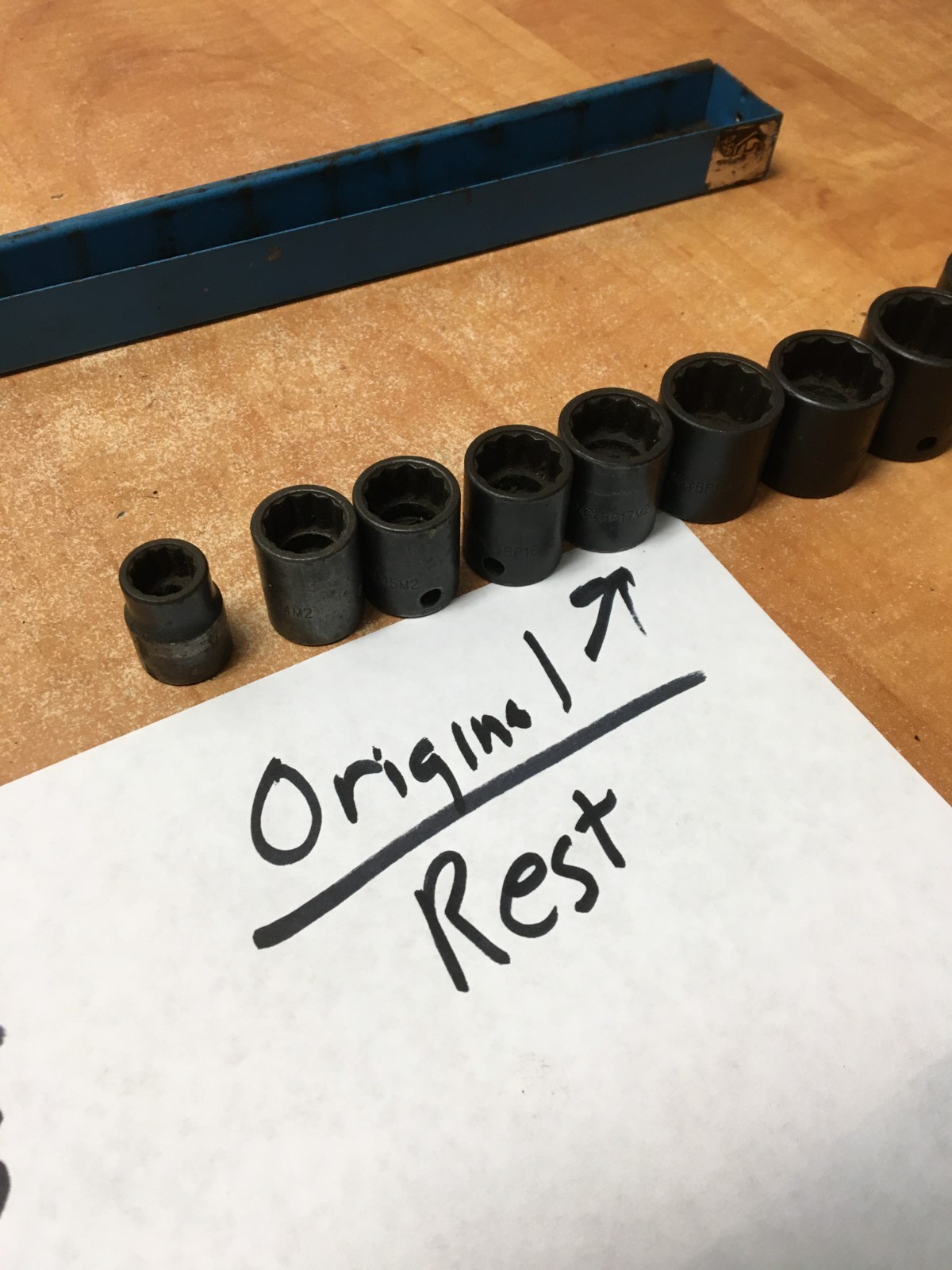 MATCO 13pc 3/8″ Drive Metric Impact Socket Set 10-22MM BP10M2A to BP22M2 w/tray