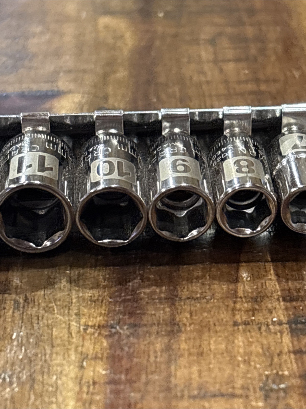 Craftsman 1/4” Laser Shallow Socket Set 4mm – 14mm 1/4” Drive 6pt 12pc USA NOS