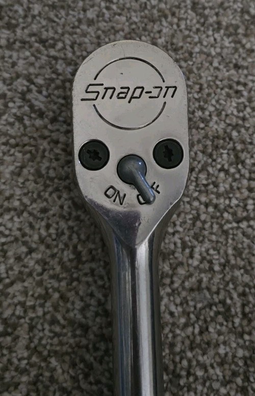 Snap-On S80A 1/2″ Drive Ratchet Standard Chrome Handle Dual 80 Tooth
