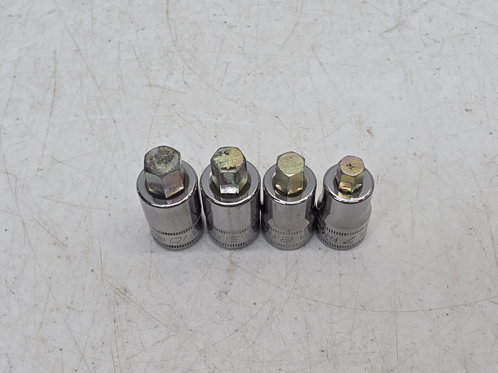 Snap-on Tools FAMXS 3/8″ Drive Stubby Metric Hex Bit Set, 7, 8, 9 & 10mm