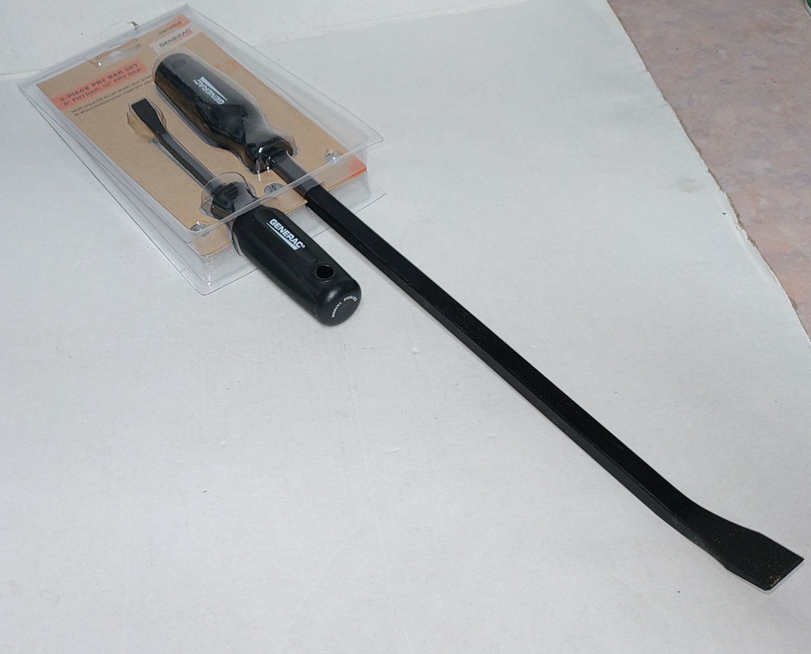 Generac OEM 2 Piece 8″ & 18″ Pry Bar Set GN16002 New Sealed