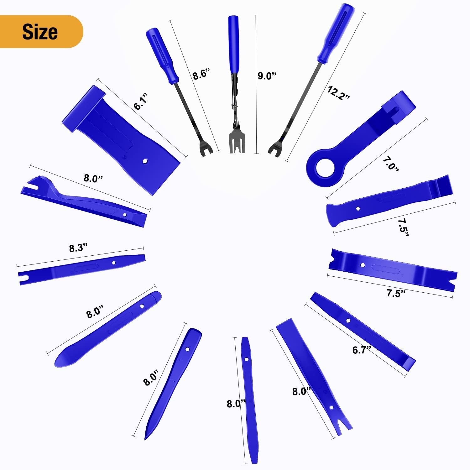 238Pcs Trim Removal Tool, Auto Push Pin Bumper Retainer Clip Set Fastener Ter…