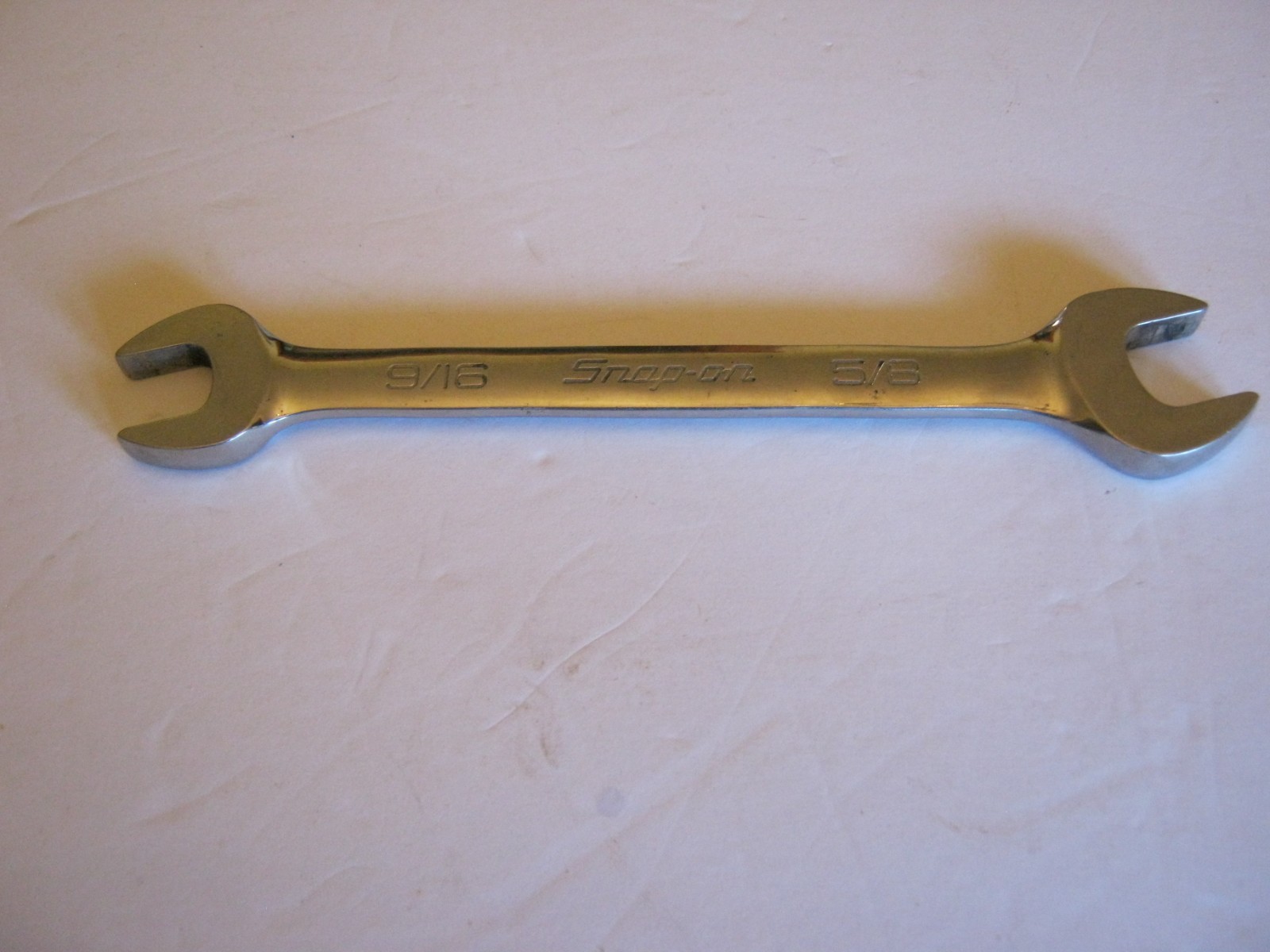 SNAP ON – VO1820B – 9/16 AND 5/8 DOUBLE OPEN END WRENCH – 7 1/4 Inches Long.
