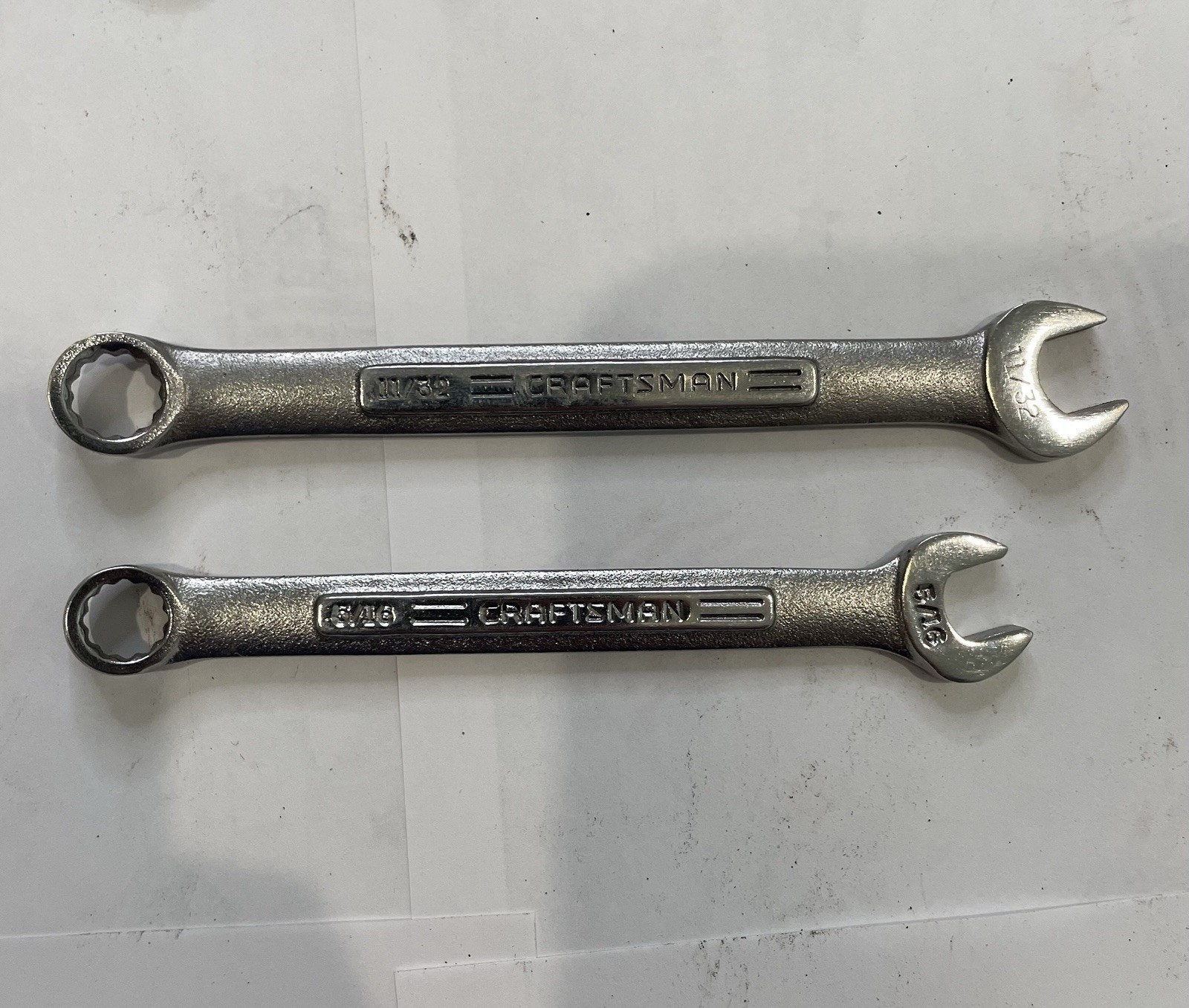 CRAFTSMAN TOOLS USA VV44692 VV44691 5/16 11/32 COMBINATION WRENCH 12 PT