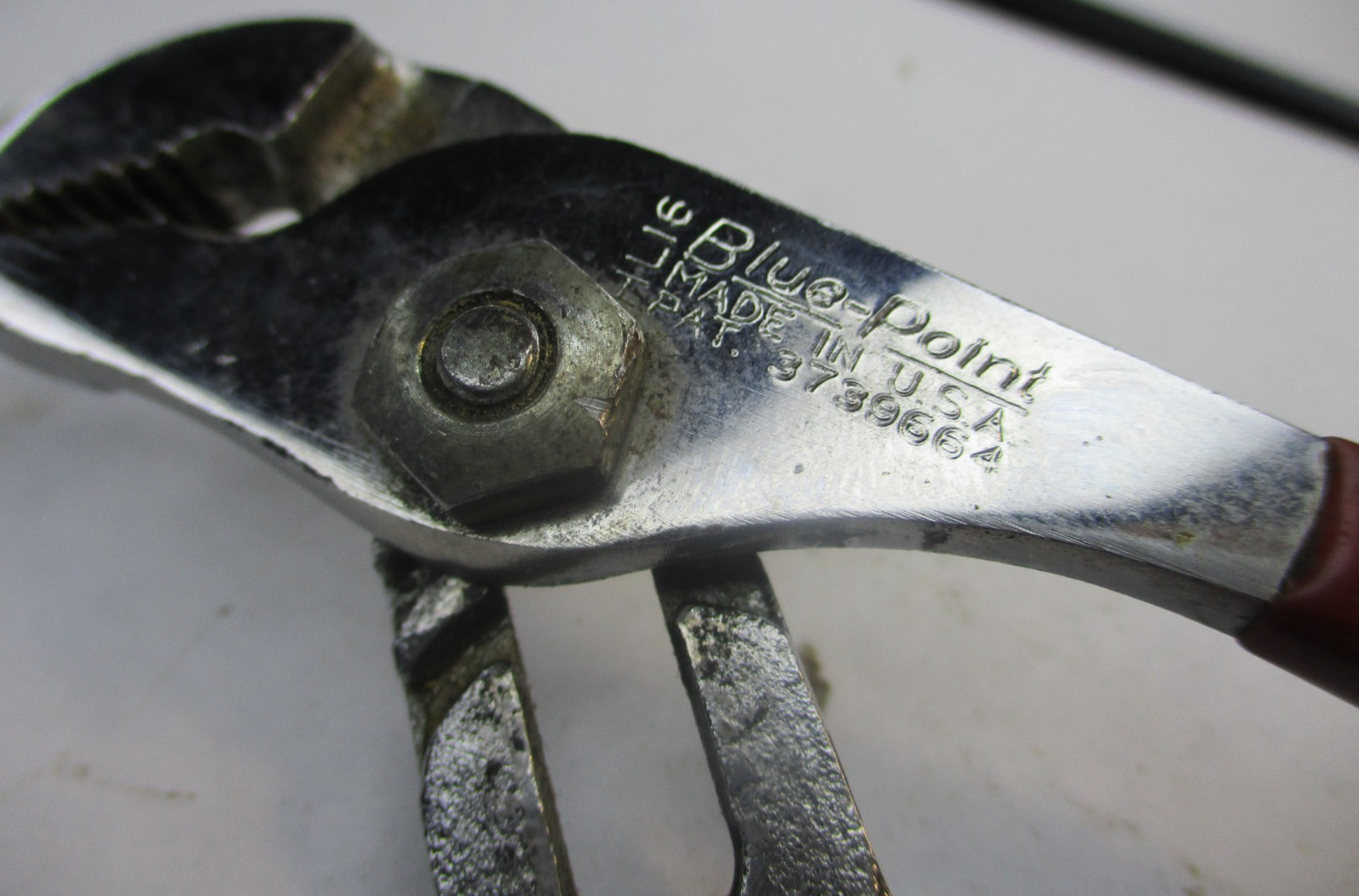 Blue Point HL16 6.5″ Adjustable Tongue & Groove Joint Pliers Red Grip USA