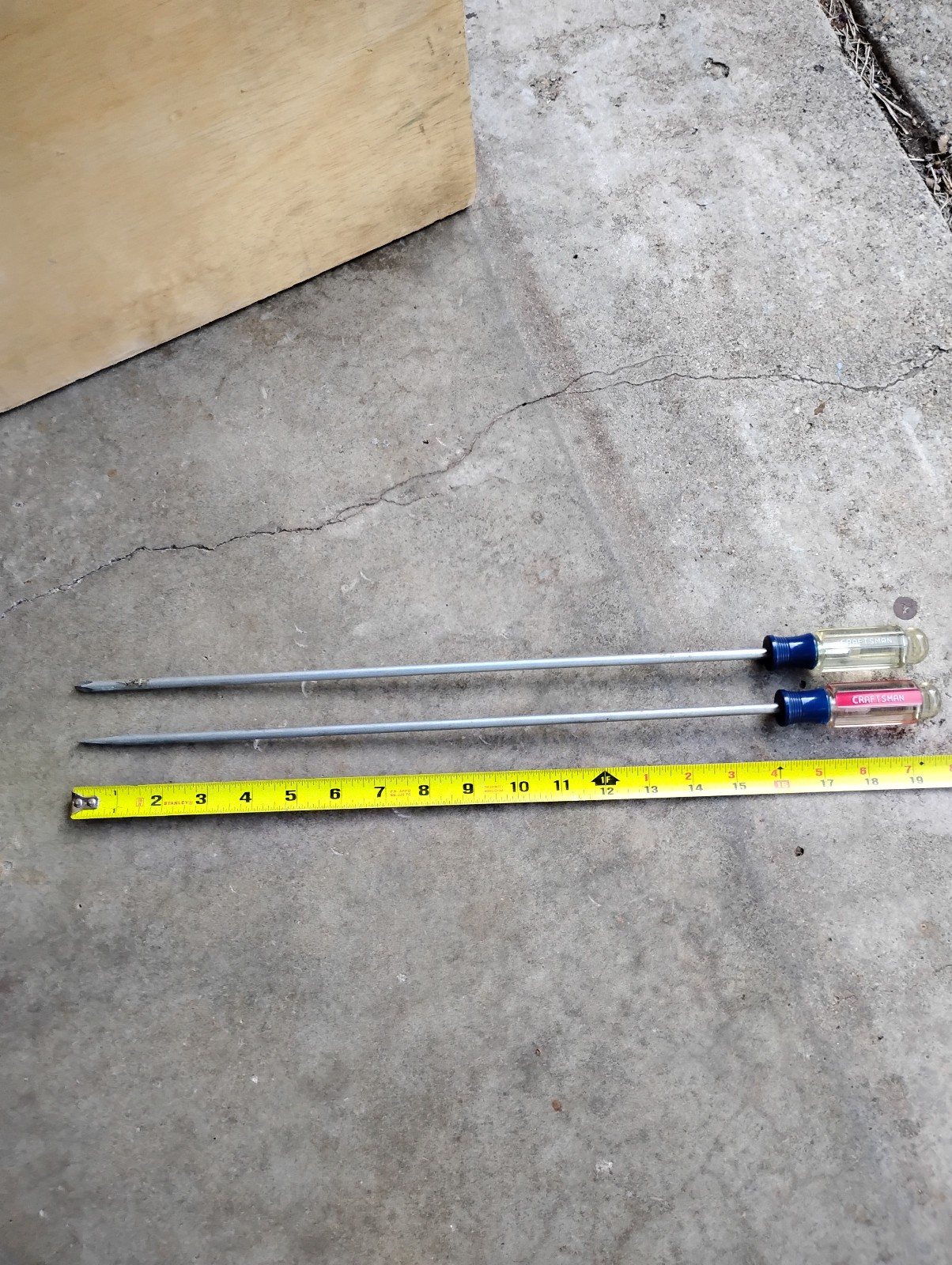 VTG Craftsman 16” Long Shaft Screwdriver P2 Phillips / 1/4″ Flat USA