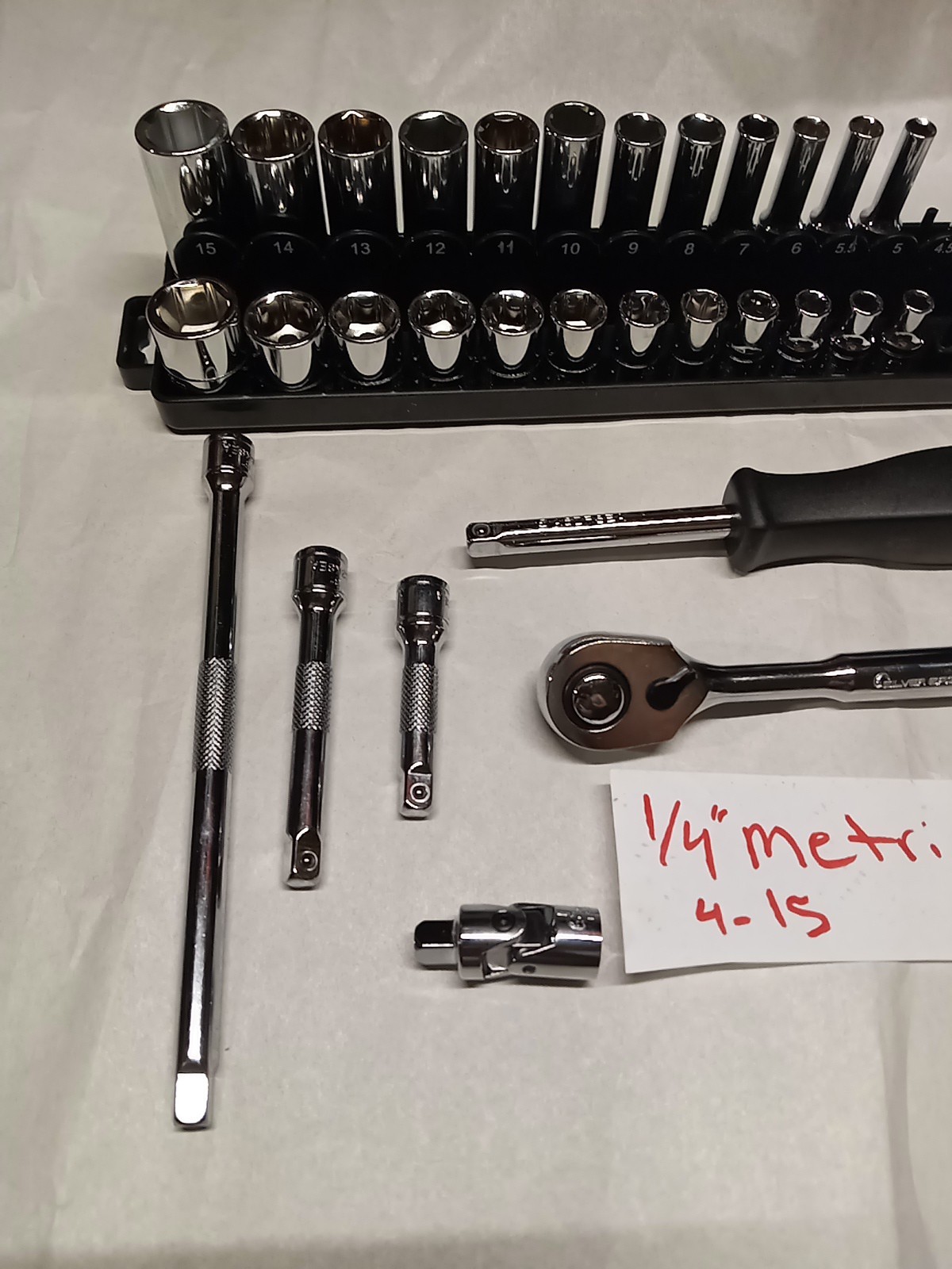 MATCO* SILVER EAGLE *TOOLS 1/4 METRIC SOCKET SET 1/4 METRIC SERVICE SET 32 Pc