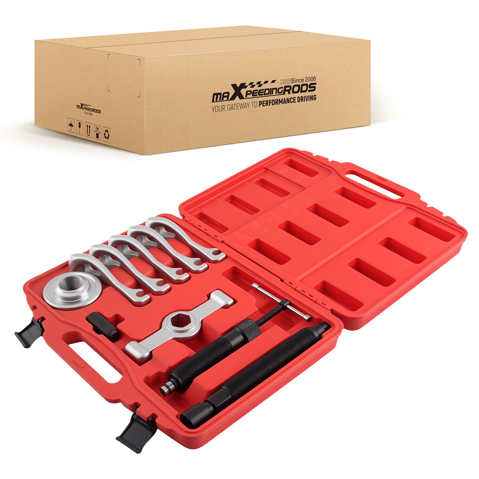 10 Ton Hub Puller Tool Set for Cars Trucks 5 Leg Wheel Bearing Removal Kit Steel