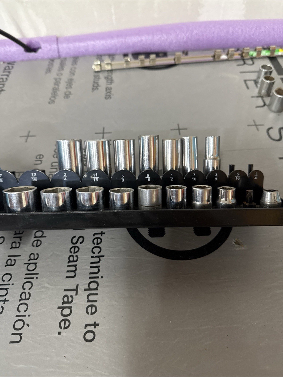 3/8th Drive Socket Set SAE Shallow & Deep Set of 16