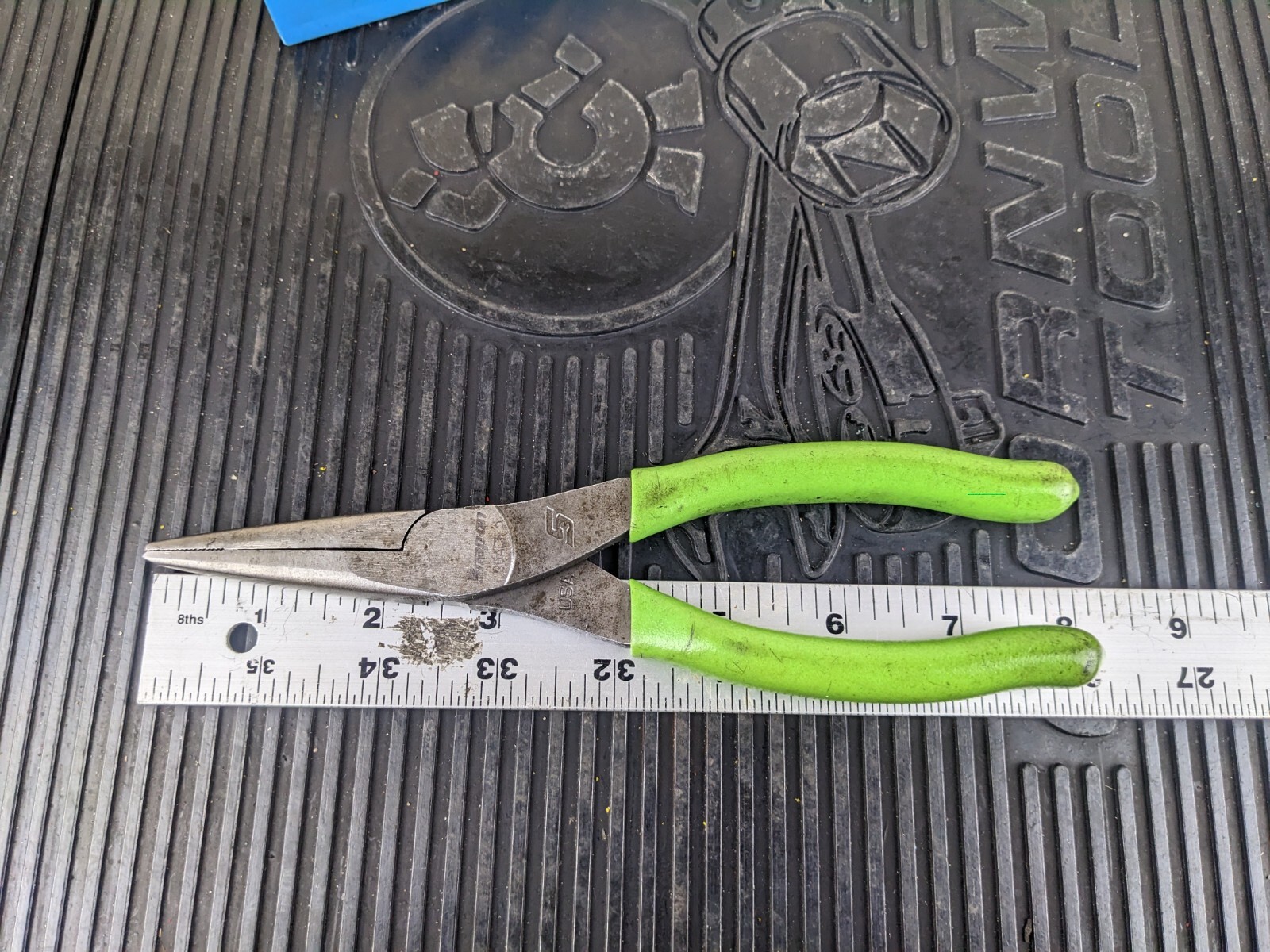 #at882 Snap On 96ACF – 8″ Talon Grip™ GREEN NEEDLE Nose Pliers