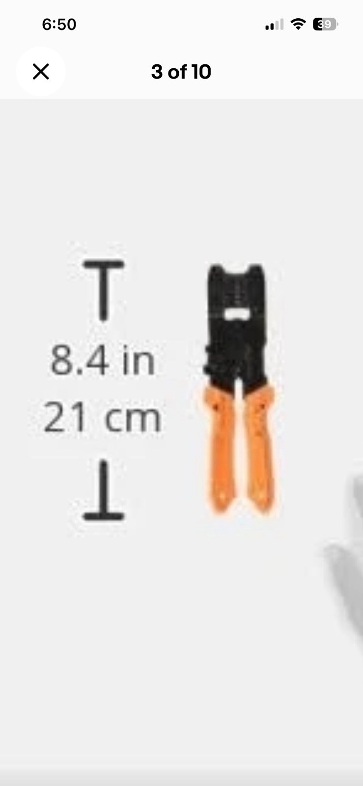 ENGINEER Precision Universal Crimping Tool with PAD-11 SMALL DIES, Orange.NEW.