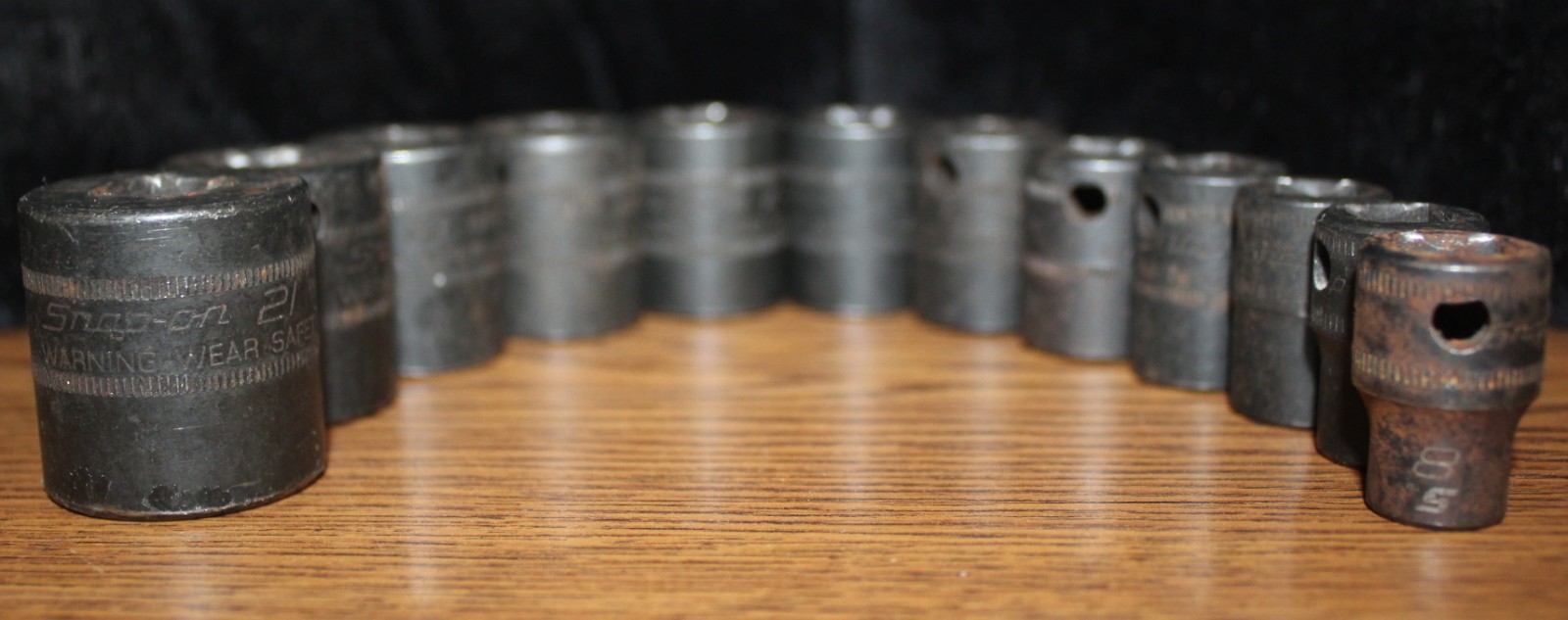 Snap On 6 pt IMFM 3/8″ Dr. 12 pc. Impact Shallow Socket Set 8mm-21mm – NO 10mm
