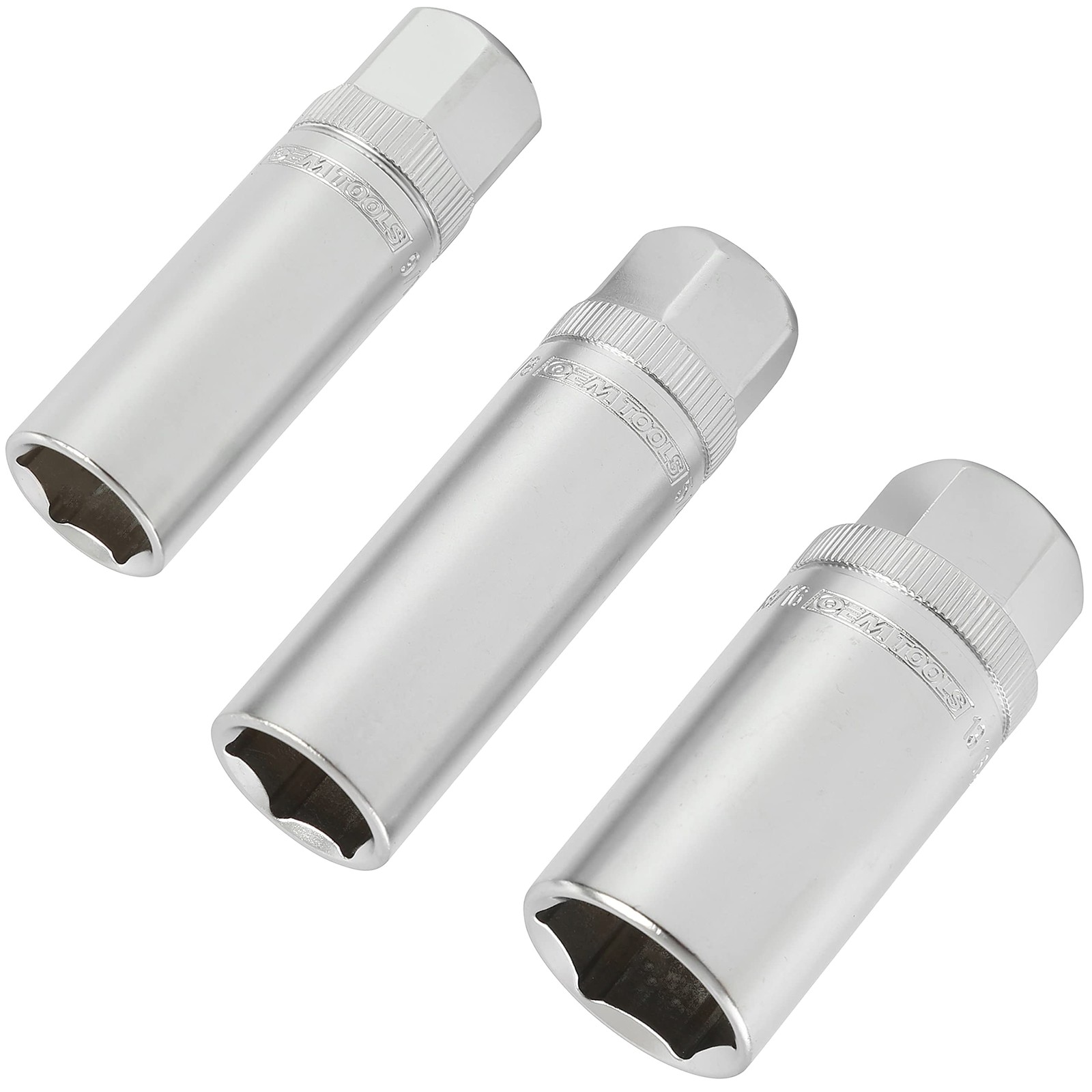 OEMTOOLS 22891 3/8 Drive Magnetic Spark Plug Socket Set, 3 Piece Multi