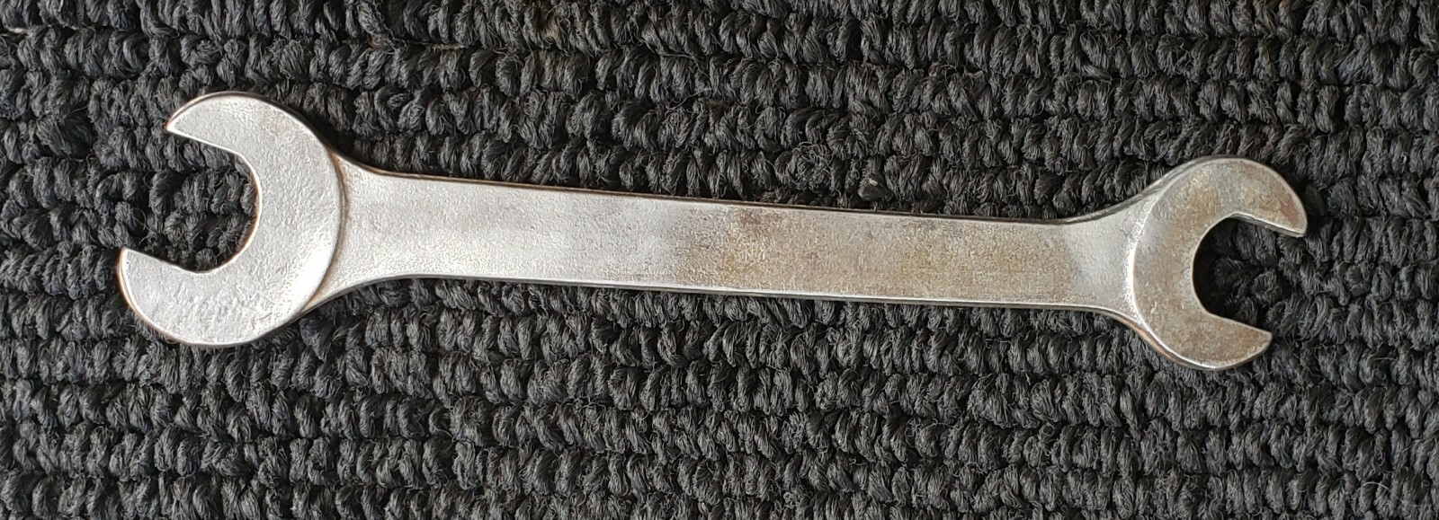 Vintage RENAULT Double Open End Wrench 14mm x 17mm Steel Finish