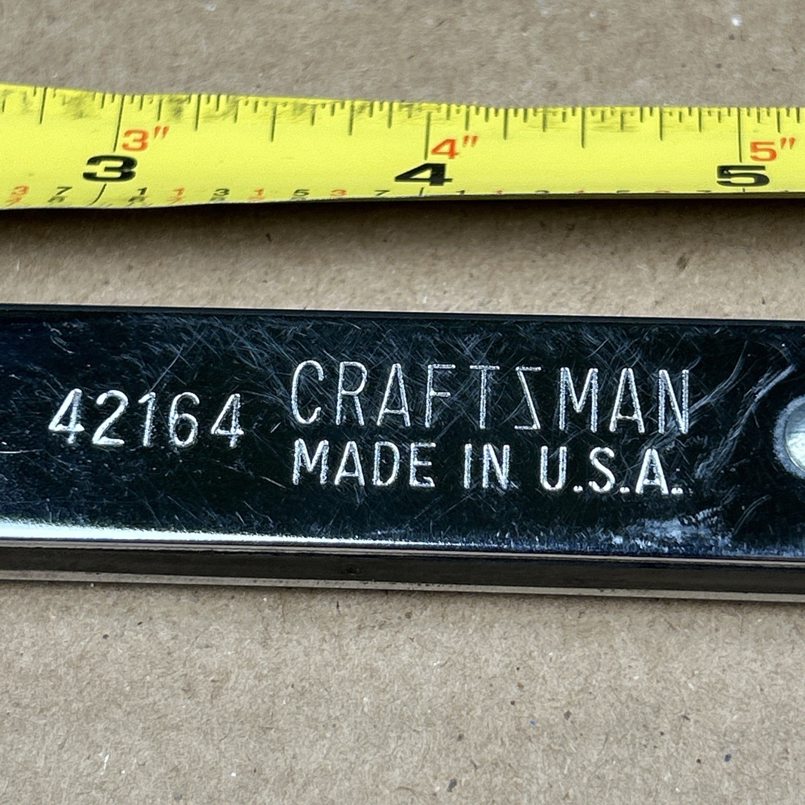 Craftsman 5/8» x 3/4» SAE Ratcheting Box End Wrench Chrome 42164 USA