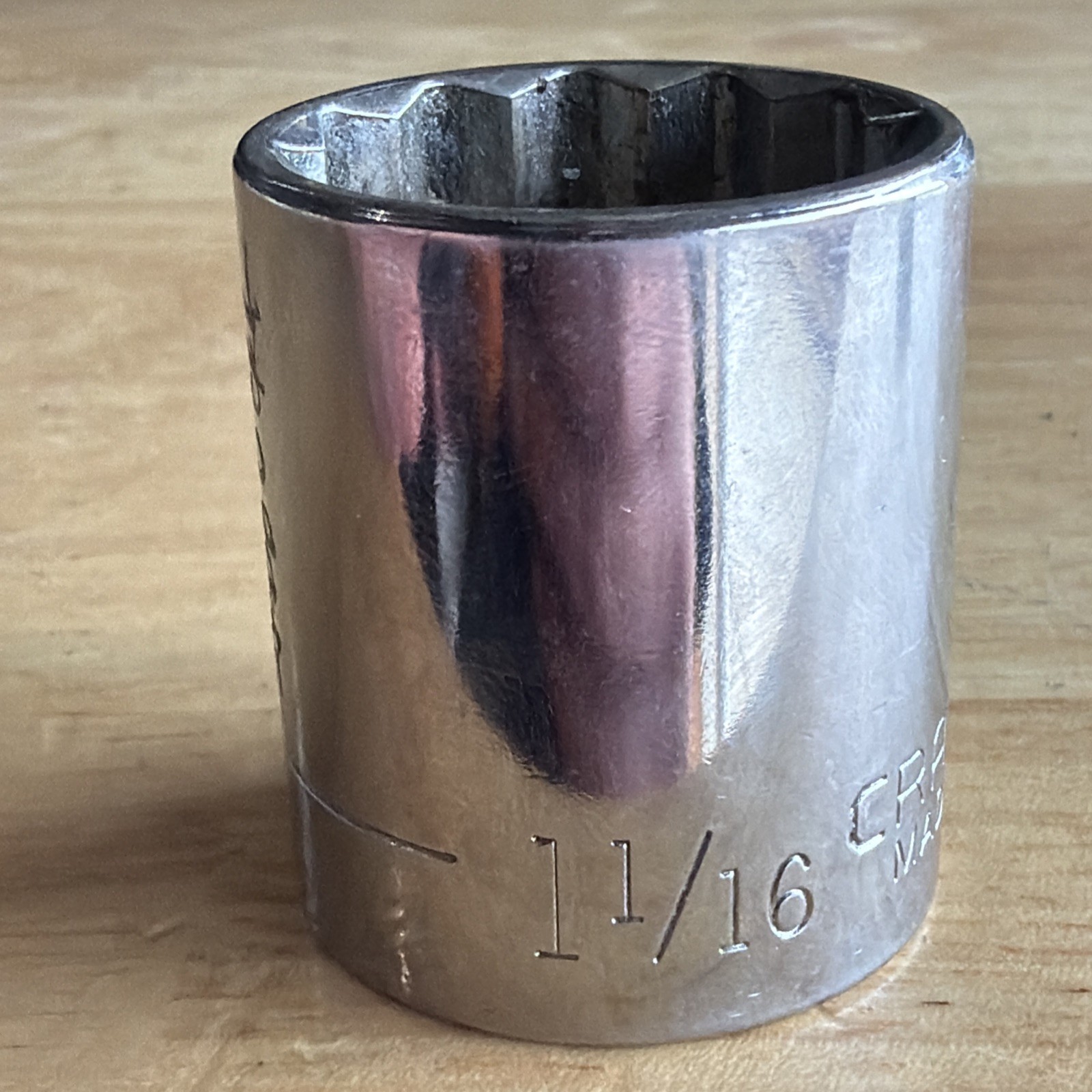 Craftsman 1-1/16″ Shallow Socket 1/2″ Drive 12 Point Inverted G 47515 USA READ!