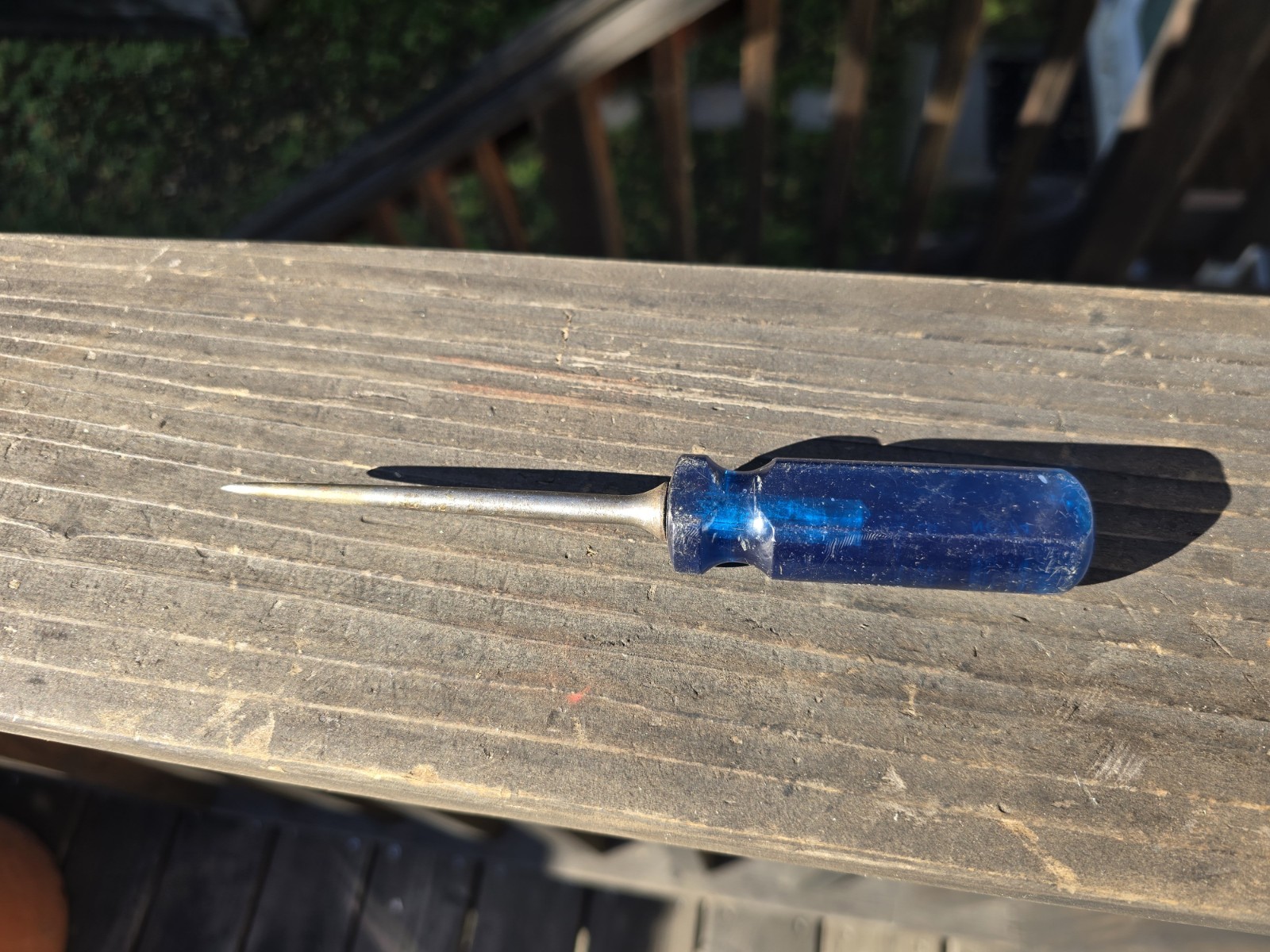 Vintage Crescent Tool Co. USA No. 74 Blue Handle Awl