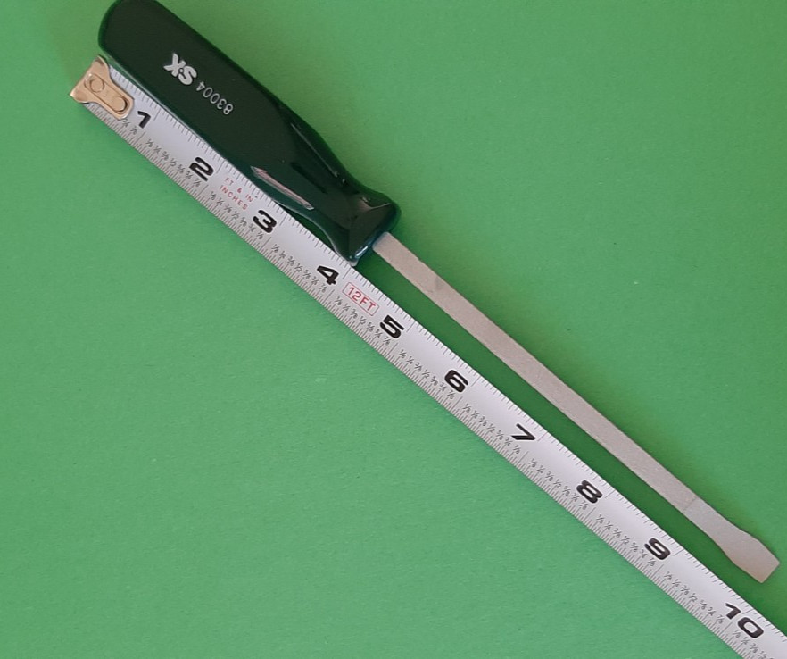 NOS NEW SK S-K Tools 6″ Long Shank Flat Tip Slotted Screwdriver 83004 France 1C