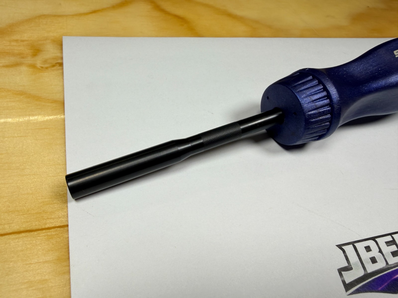 Snap-on Tools USA NEW POWER BLUE Ratcheting Screwdriver w/ Black Shaft SSDMR4BMB