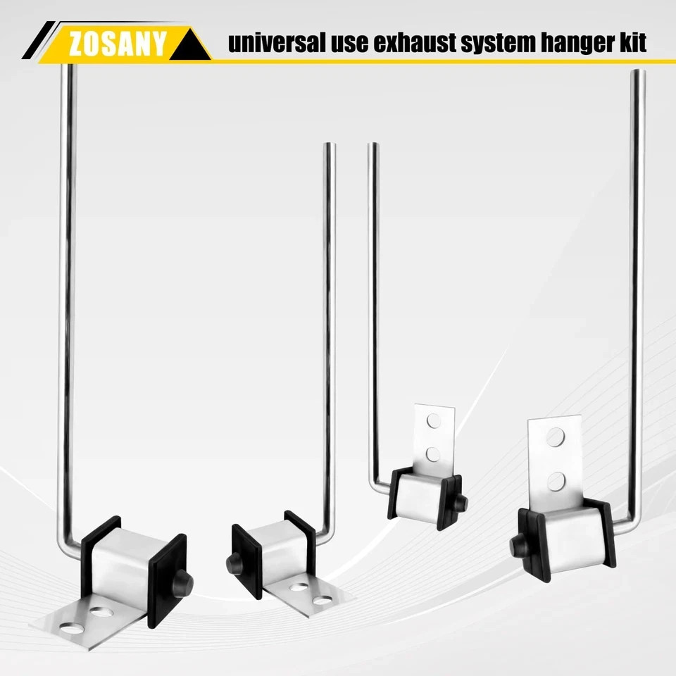 4 Pack Stainless Steel Universal Exhaust Hanger Rod Weld On Bracket 3/8″ Rod …