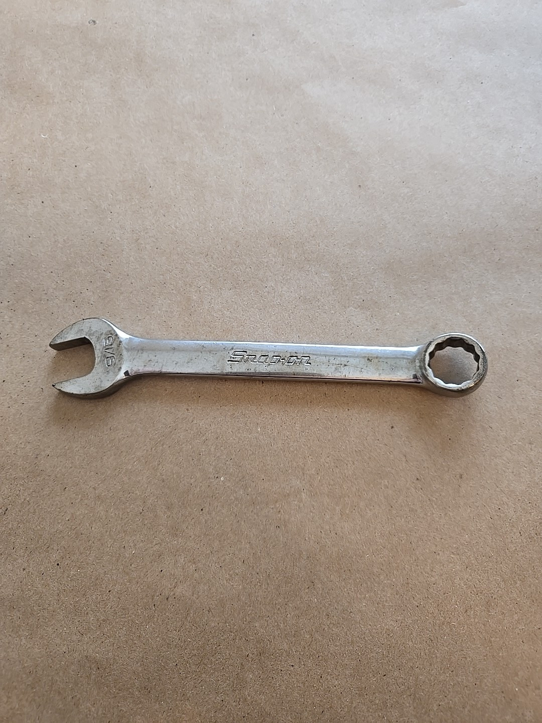 Snap On 9/16″ 12PT SAE Short Chrome Combination Wrench OEX180B