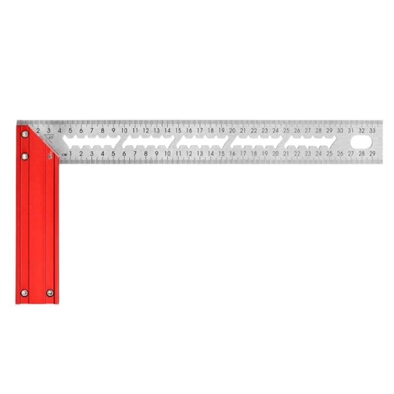 High Precise Aluminum Alloy L Shape 90 Degree Angled Ruler For Woodworking And