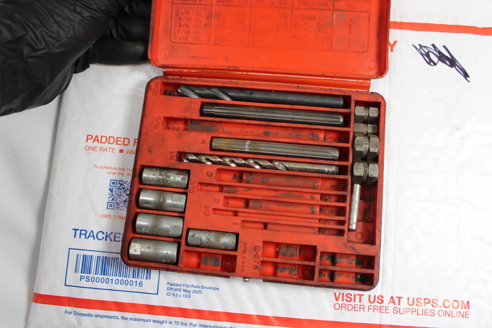 BLUE-POINT 1020 SCREW EXTRACTOR SET INCOMPLETE SCREW EXTRACTOR KIT 14 Piece