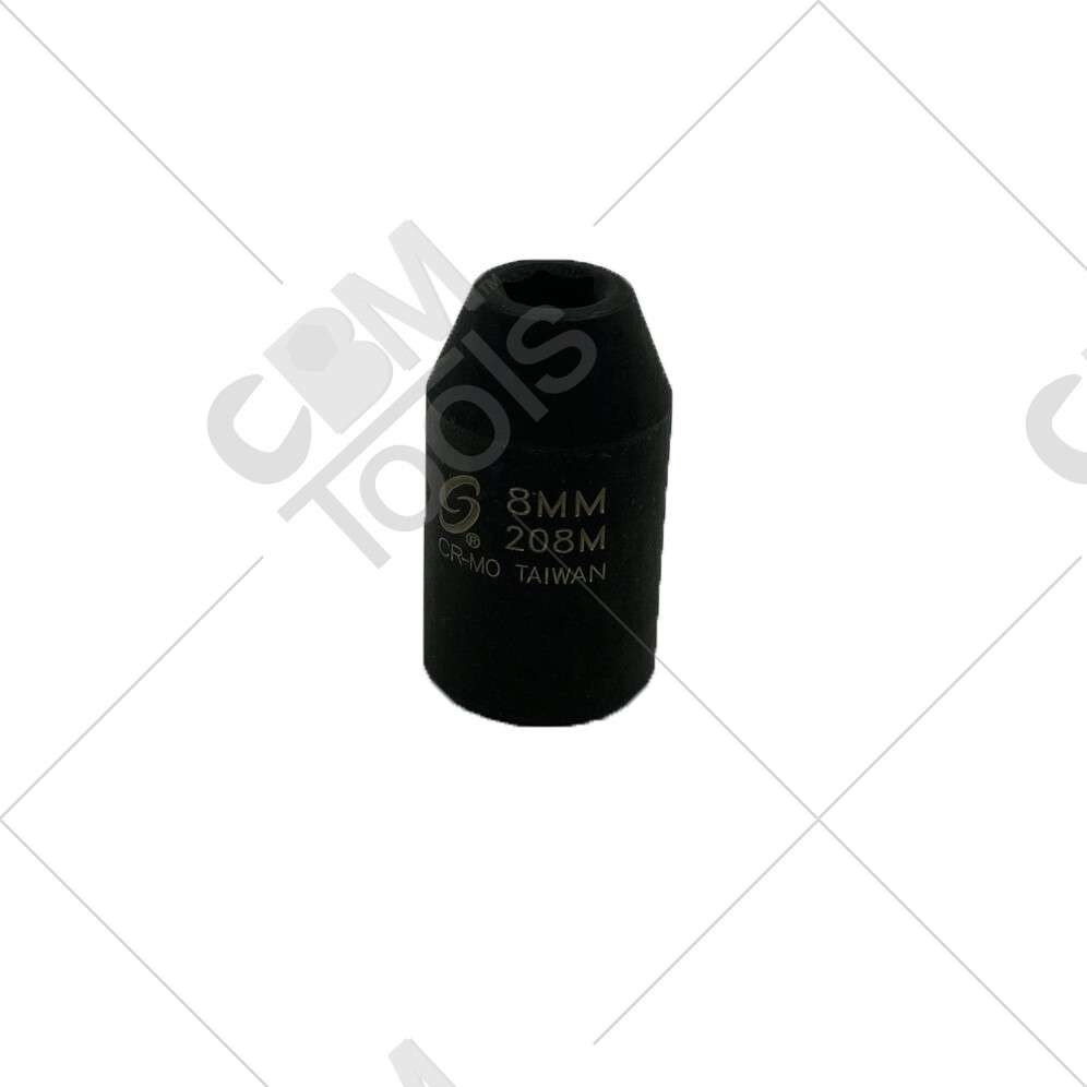 Sunex 208M 1/2 Drive 6 Point 8mm Impact Socket New Quality Guaranteed