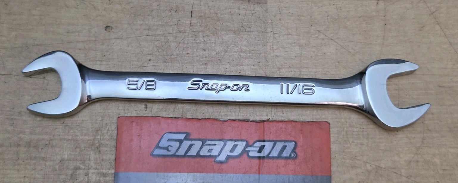 New Snap On VO2022B – 5/8″ x 11/16″ Chrome Double Open End Wrench